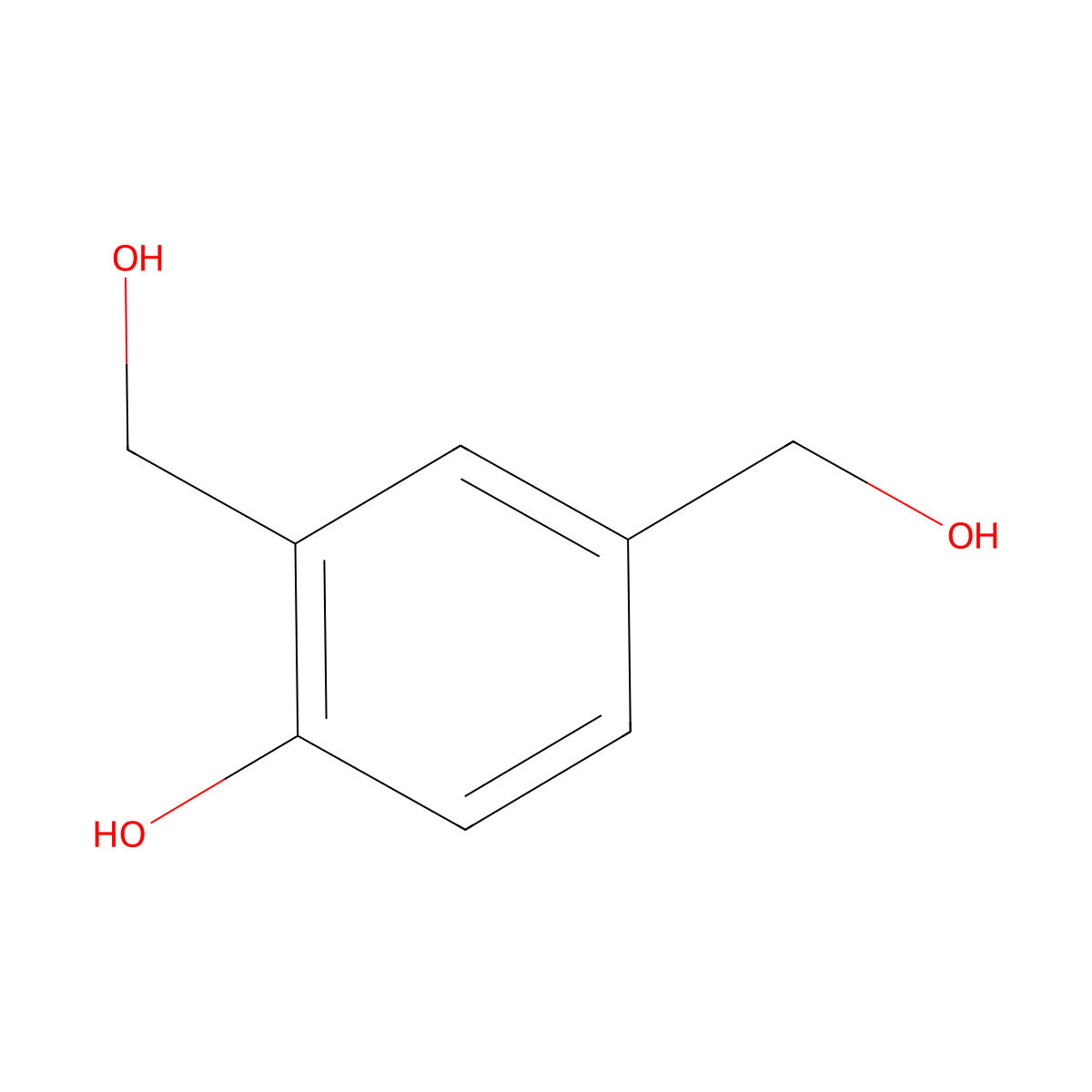 4-Hydroxy-1,3-benzenedimethanol molecular structure, CAS 2937-60-2