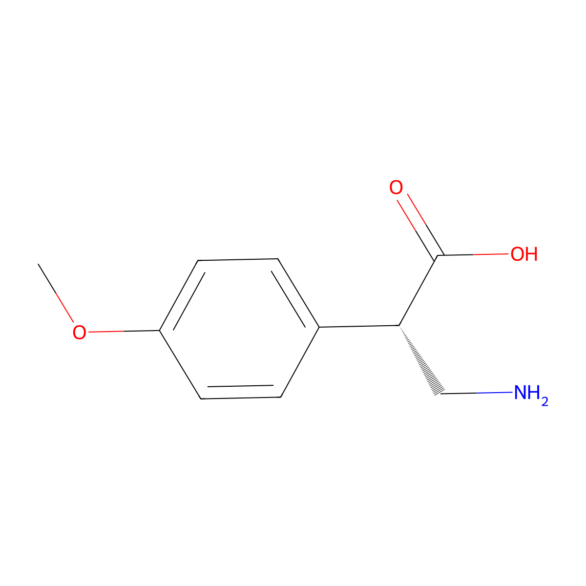 (R)-3-Amino-2-(4-methoxy-phenyl)-propionic acid molecular structure, CAS 293731-68-7