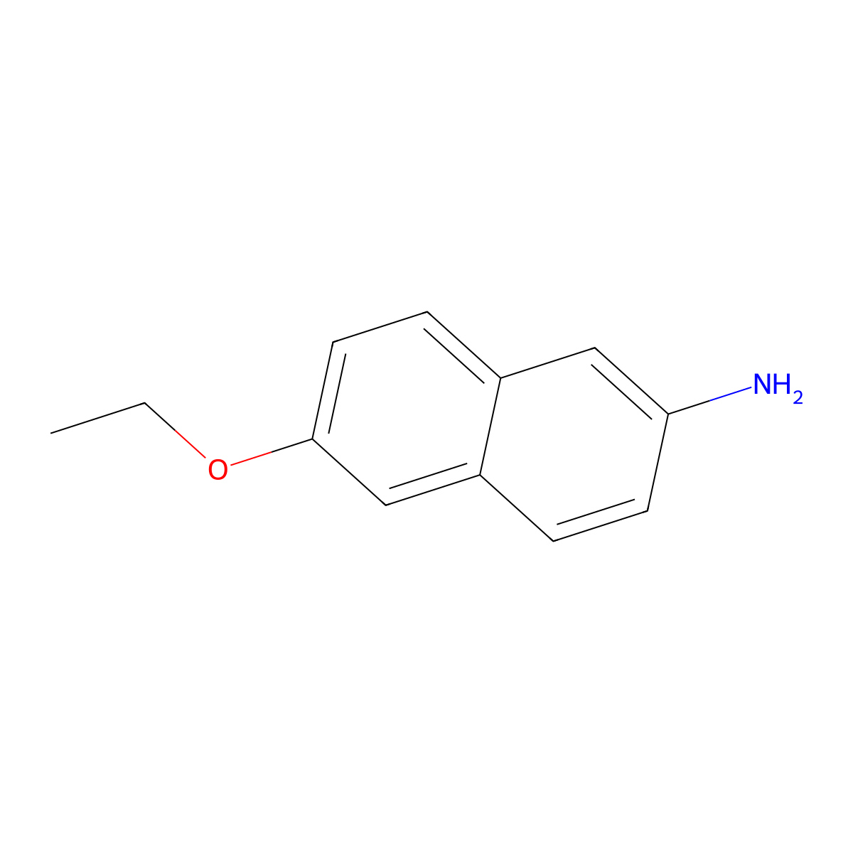 6-Ethoxynaphthalen-2-amine molecular structure, CAS 293733-21-8