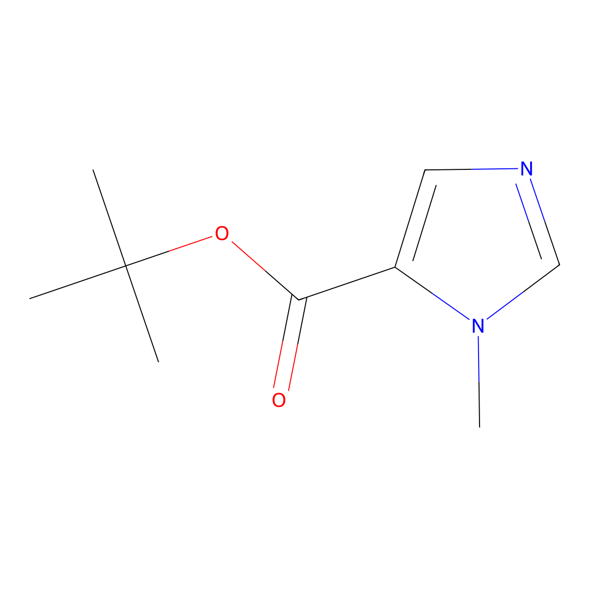 3-Methyl-3H-imidazole-4-carboxylic acid tert-butyl ester molecular structure, CAS 293733-51-4