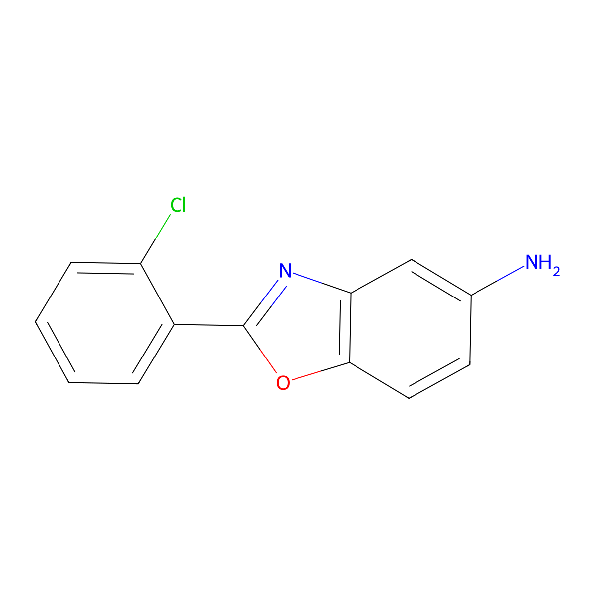 2-(2-Chlorophenyl)-5-benzoxazolamine molecular structure, CAS 293737-79-8