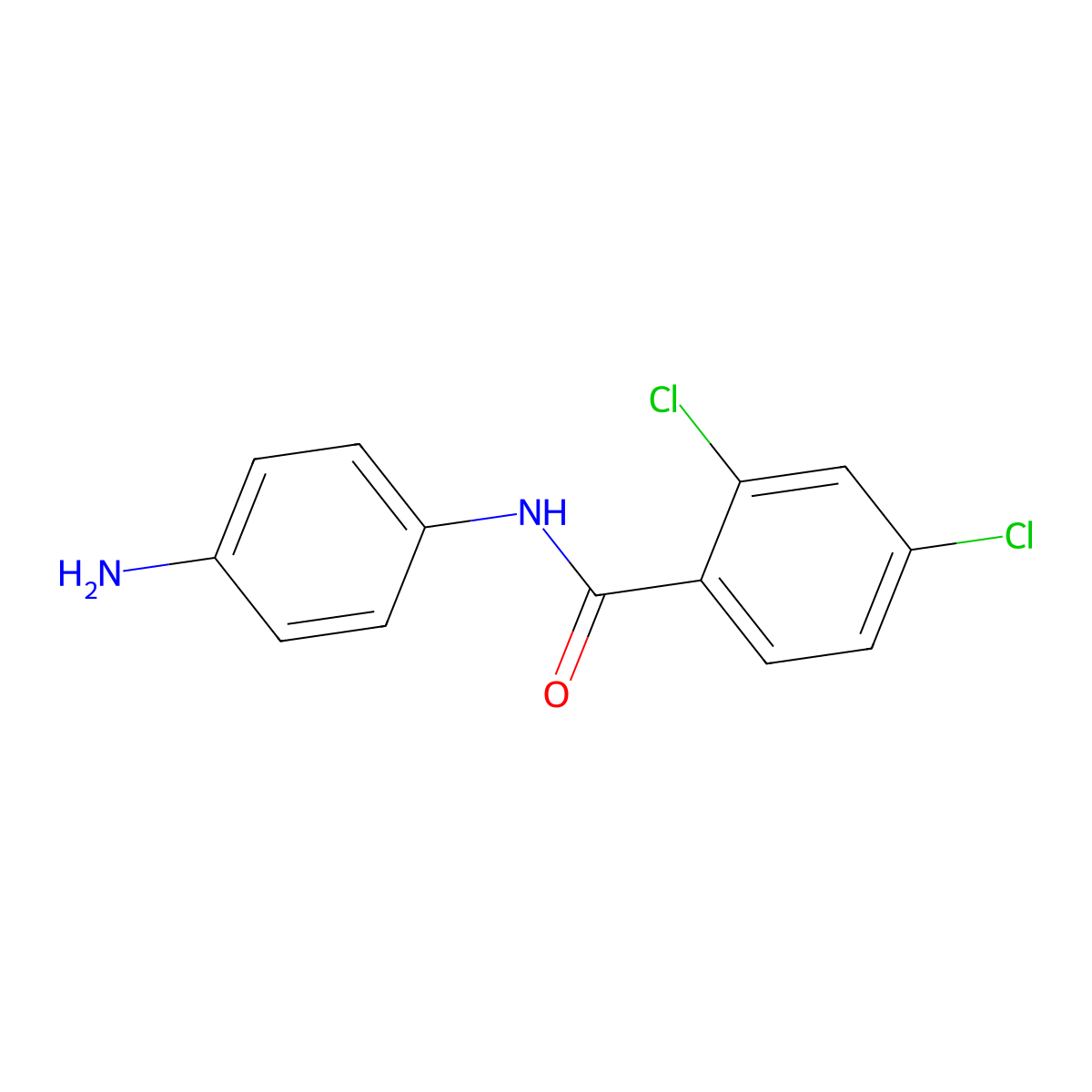 N-(4-Aminophenyl)-2,4-dichlorobenzamide molecular structure, CAS 293737-94-7