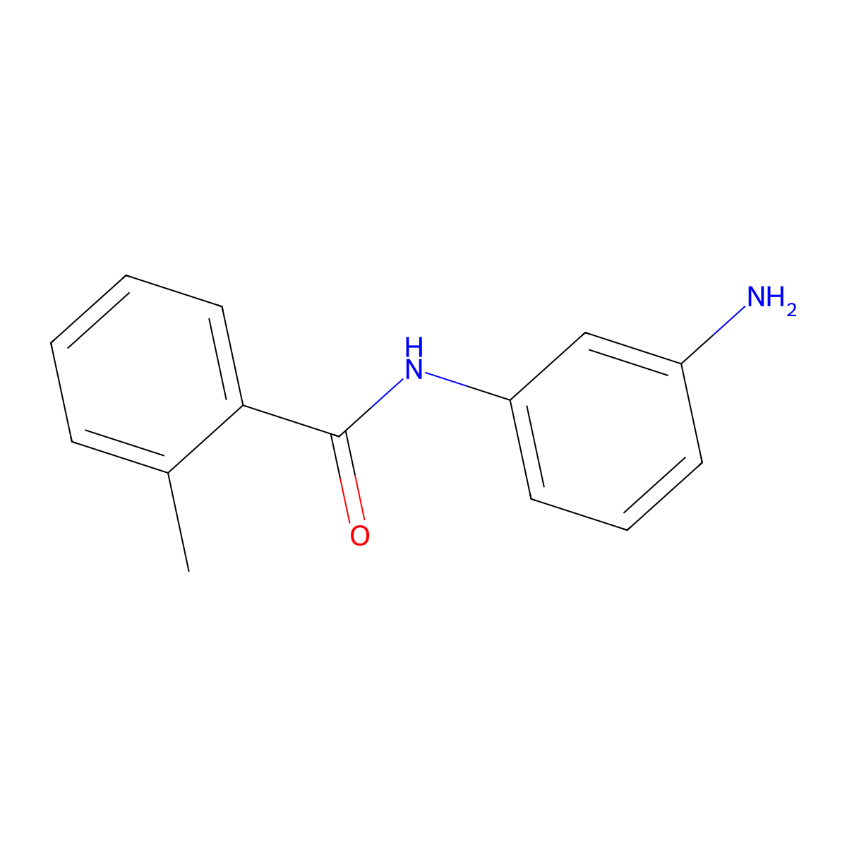 N-(3-aminophenyl)-2-methylbenzamide molecular structure, CAS 293737-97-0