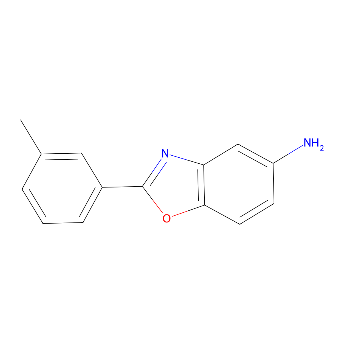2-(3-Methylphenyl)-5-benzoxazolamine molecular structure, CAS 293738-20-2