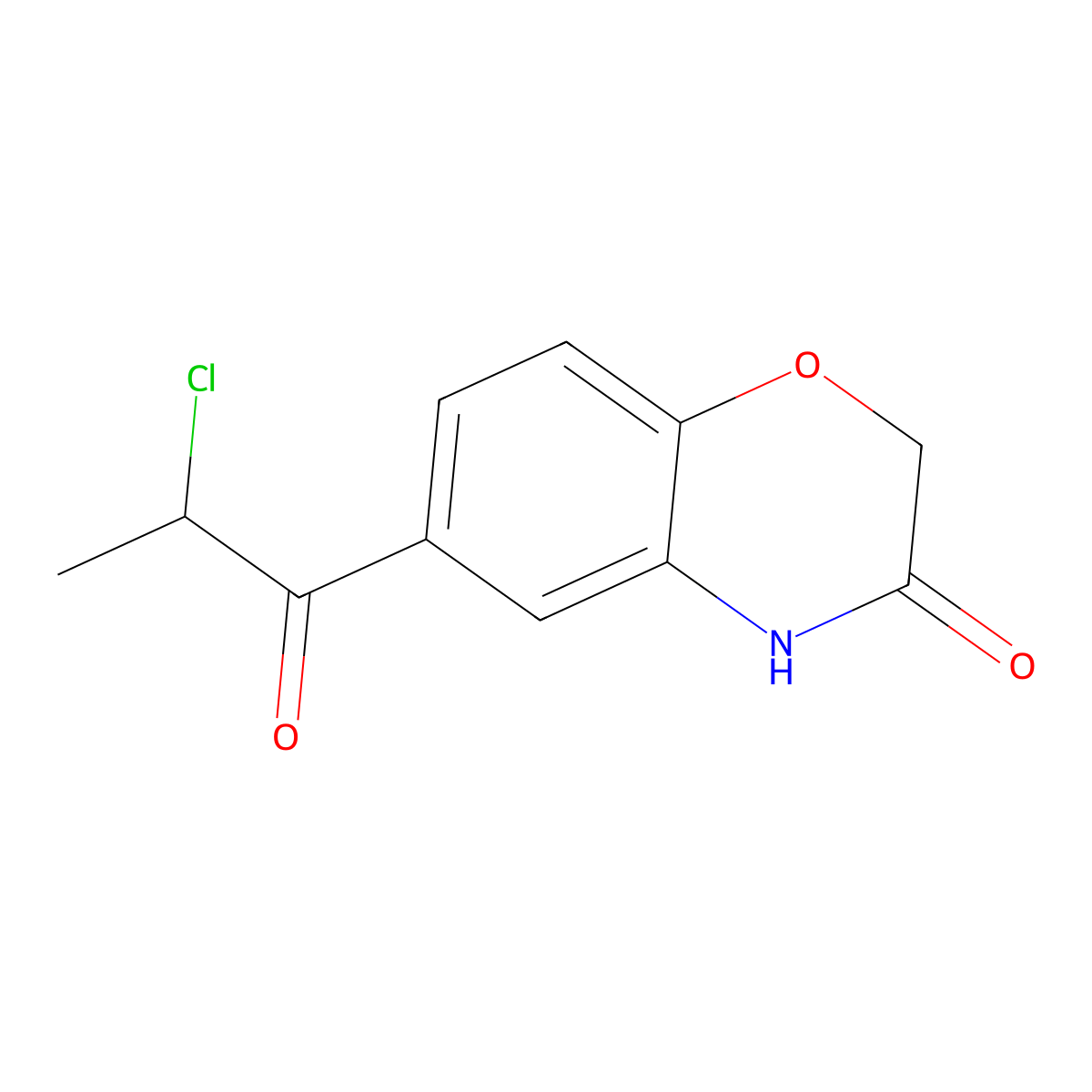 6-(2-Chloro-propionyl)-4H-benzo[1,4]oxazin-3-one molecular structure, CAS 293741-63-6
