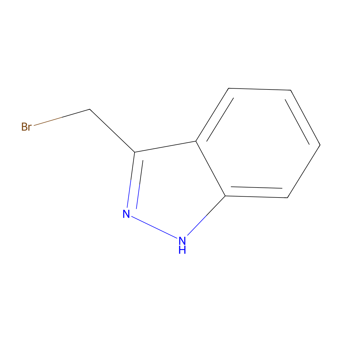 3-(Bromomethyl)-1H-indazole molecular structure, CAS 293758-70-0