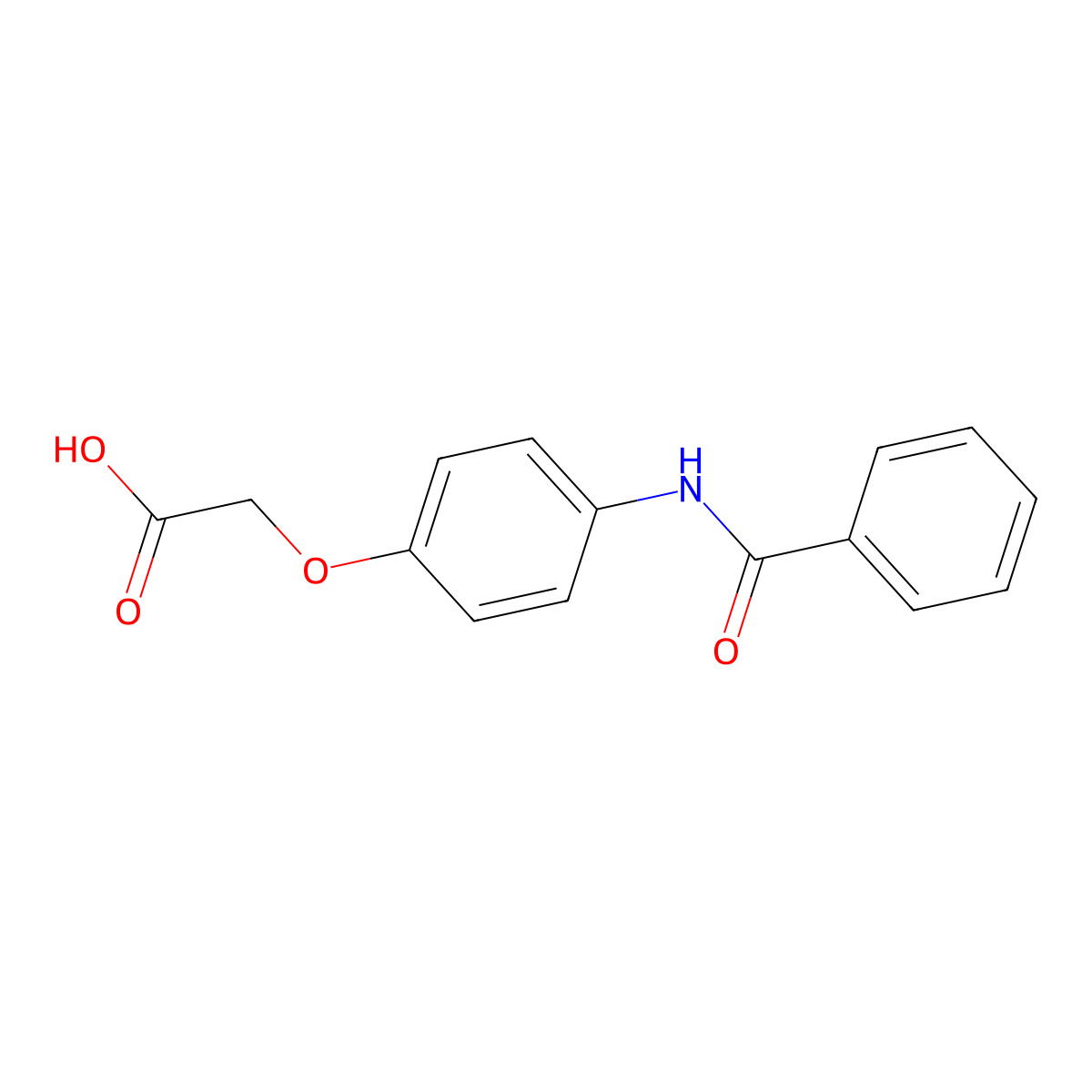 2-(4-Benzamidophenoxy)acetic acid molecular structure, CAS 293761-49-6