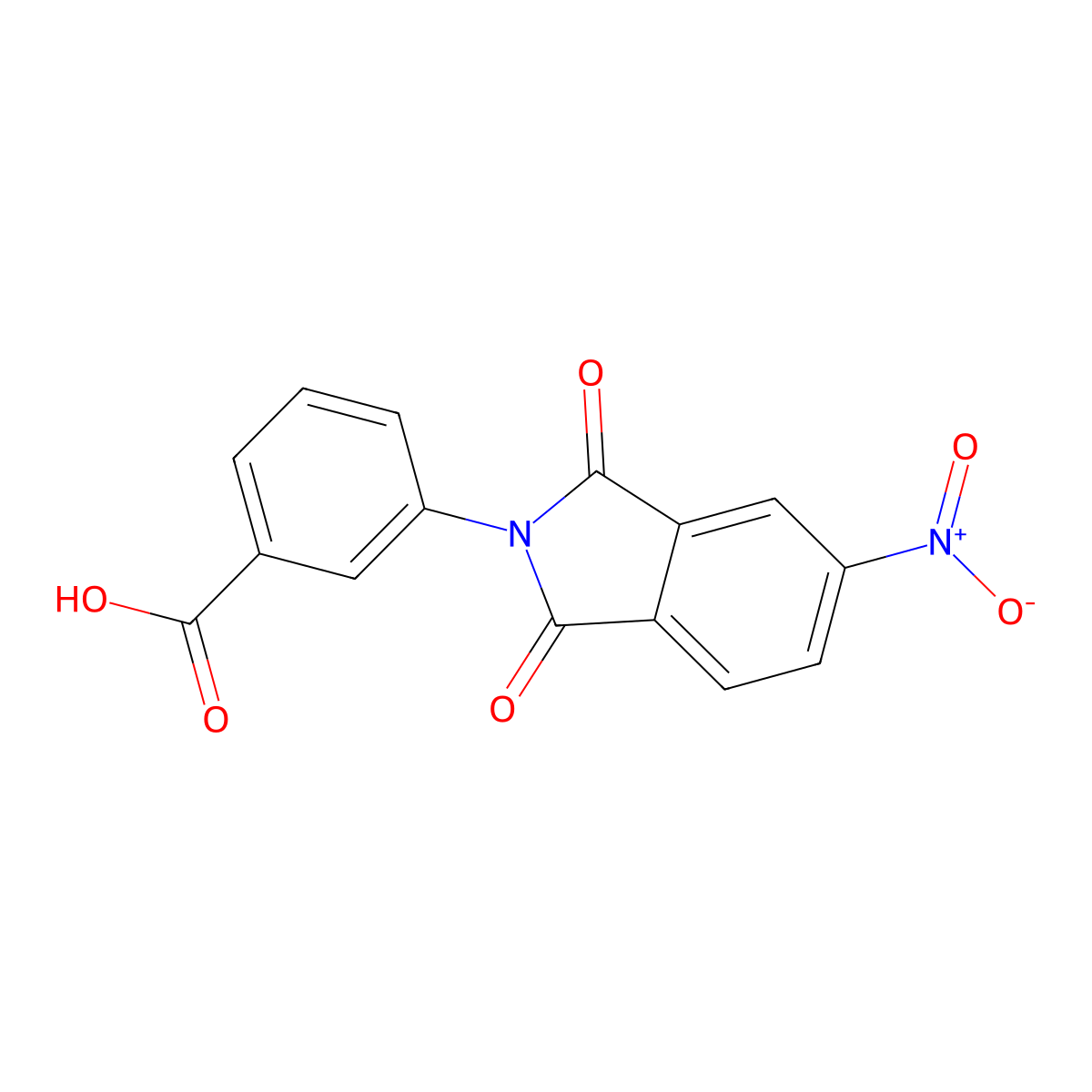 3-(4-Nitrophthalimido)benzoic acid molecular structure, CAS 293761-57-6