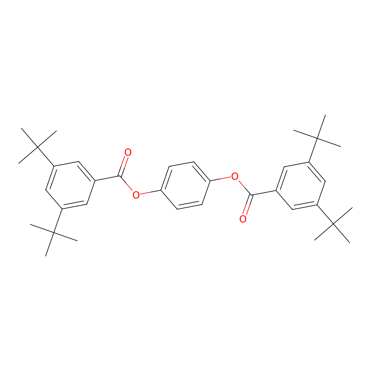 4-[(3,5-Ditert-butylbenzoyl)oxy]phenyl 3,5-ditert-butylbenzoate molecular structure, CAS 293761-70-3