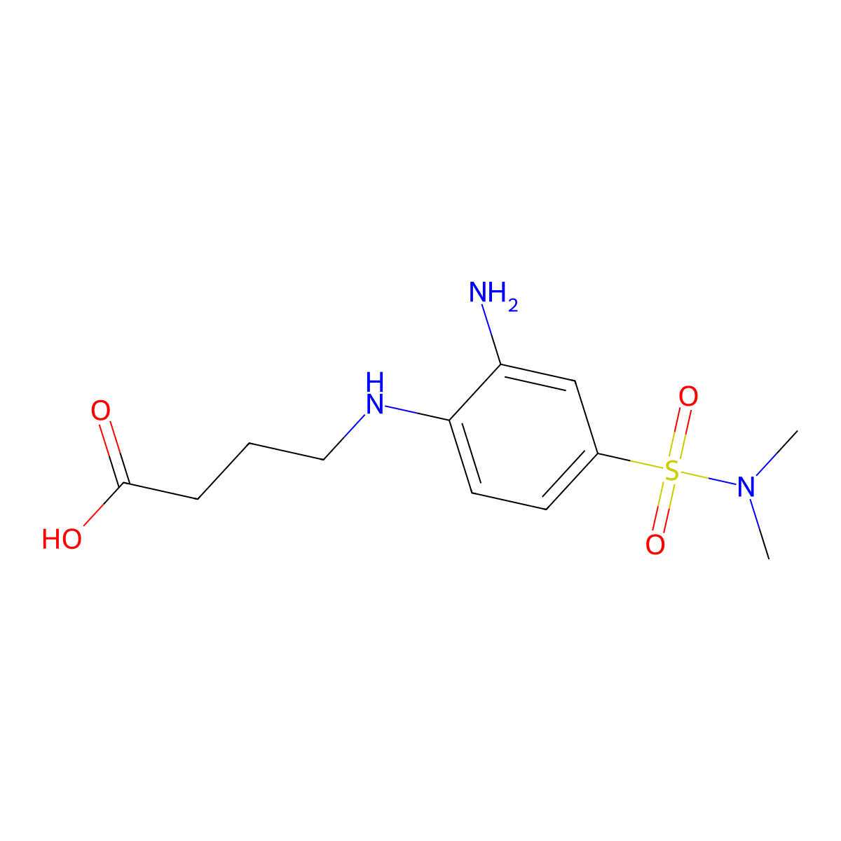 4-({2-Amino-4-[(dimethylamino)sulfonyl]phenyl}amino)butanoic acid molecular structure, CAS 293764-50-8