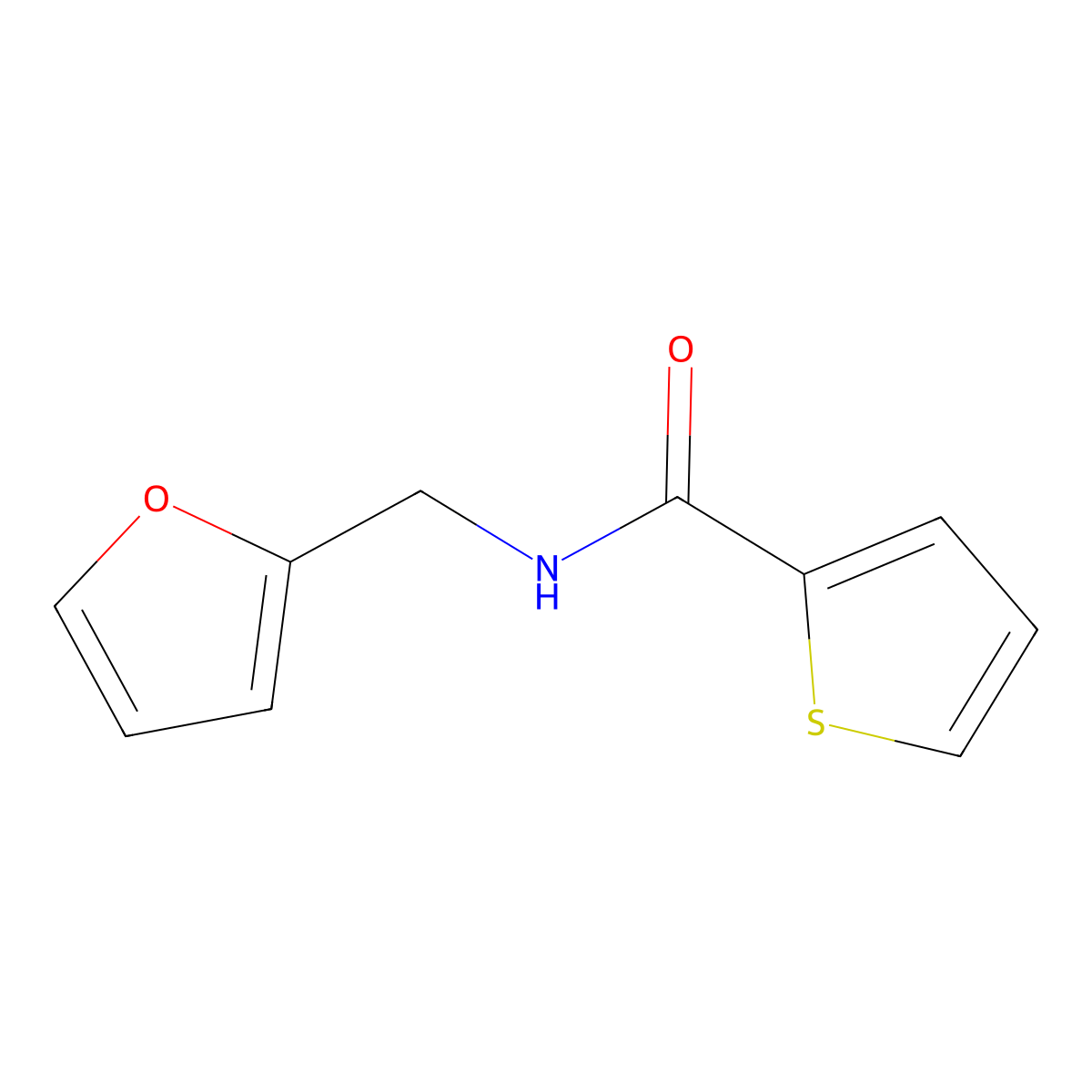 N-(furan-2-ylmethyl)thiophene-2-carboxamide molecular structure, CAS 293765-00-1
