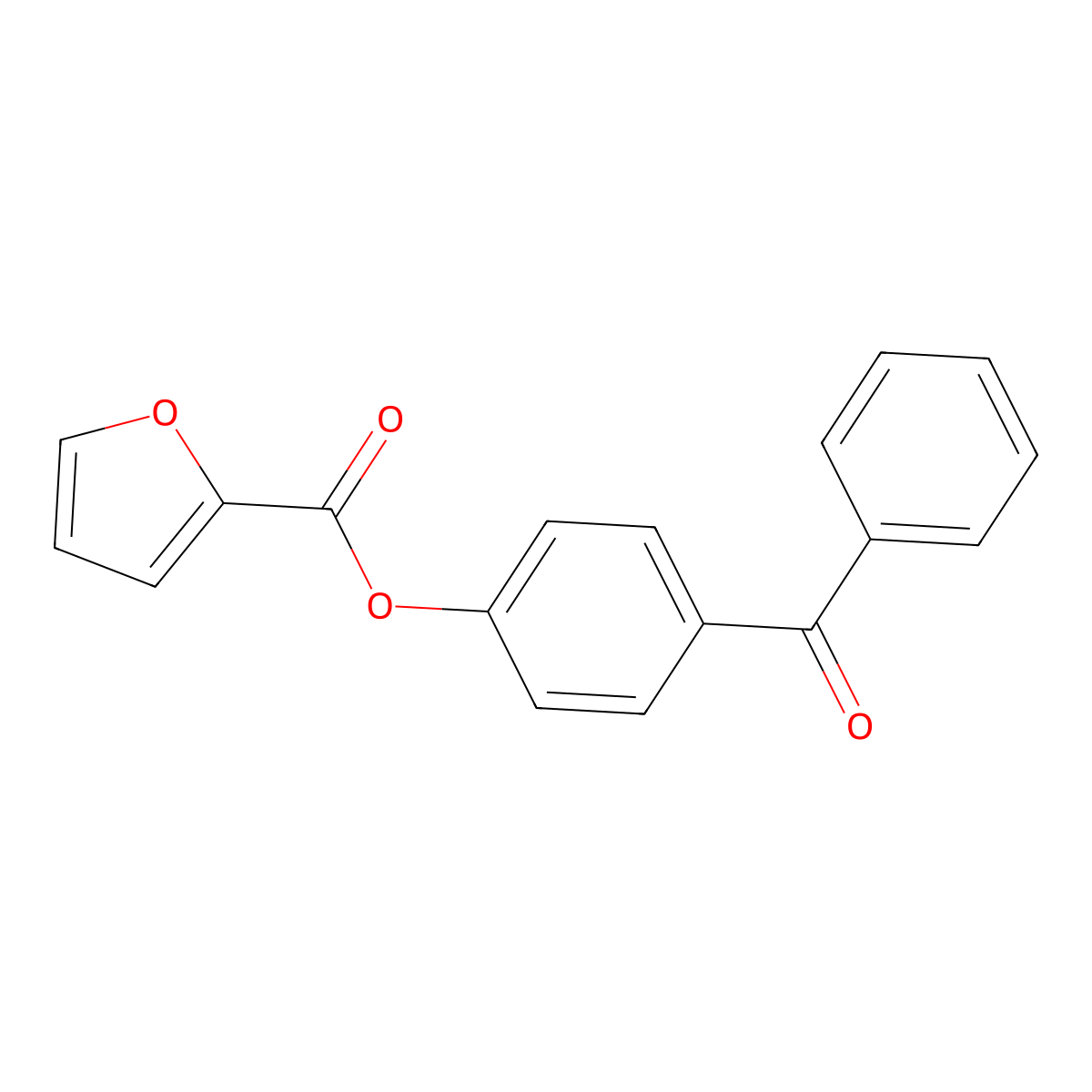 4-(Phenylcarbonyl)phenyl furan-2-carboxylate molecular structure, CAS 293765-26-1