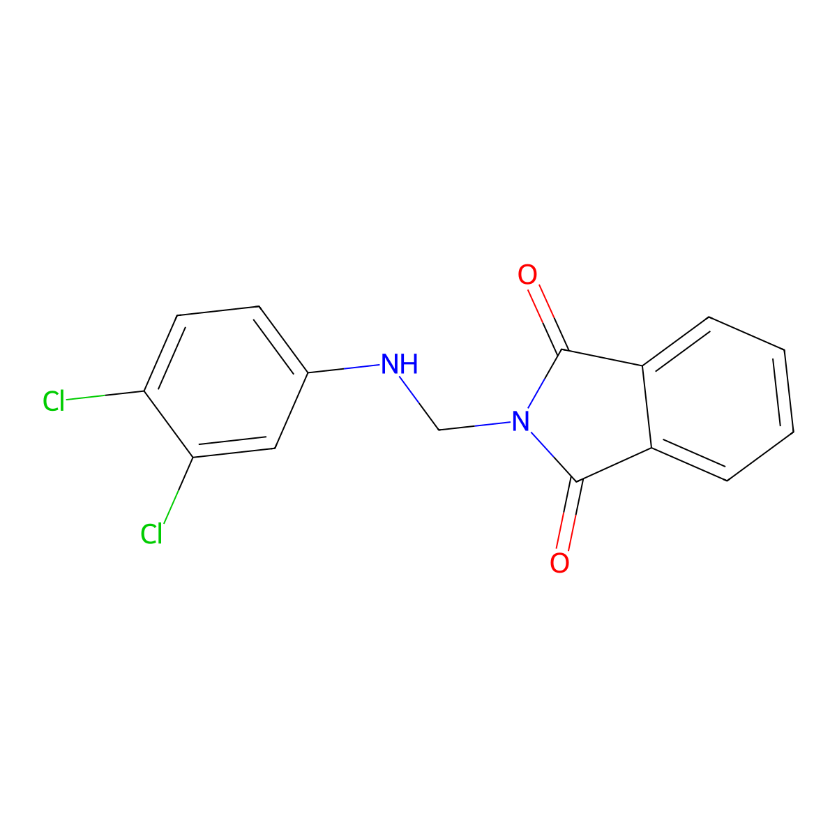 2-{[(3,4-dichlorophenyl)amino]methyl}-1H-isoindole-1,3(2H)-dione molecular structure, CAS 293766-12-8