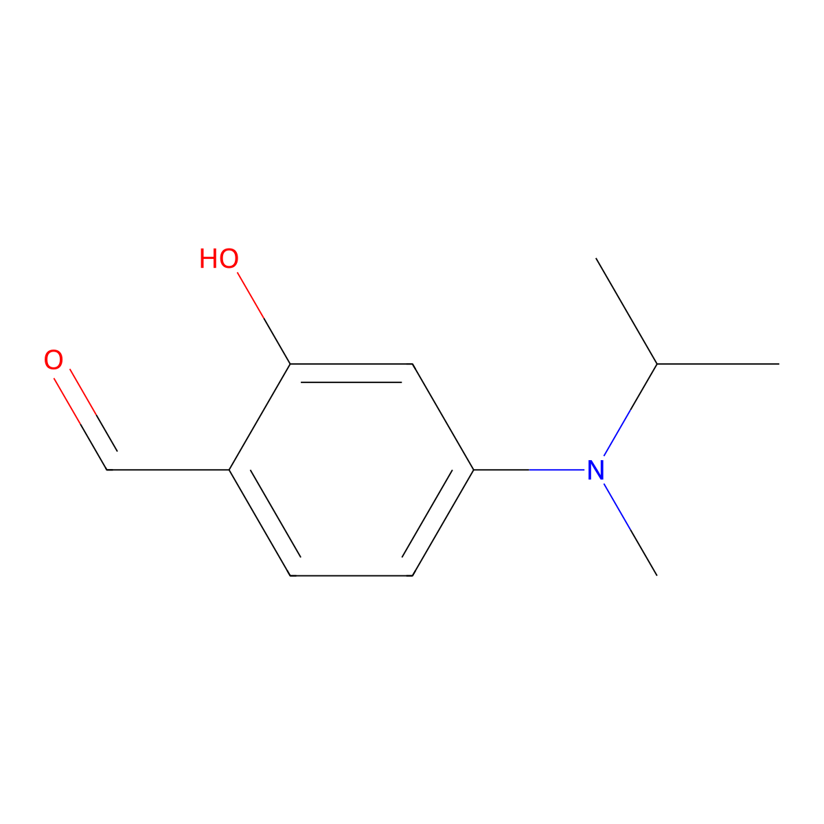 2-Hydroxy-4-[methyl(propan-2-yl)amino]benzaldehyde molecular structure, CAS 293766-80-0