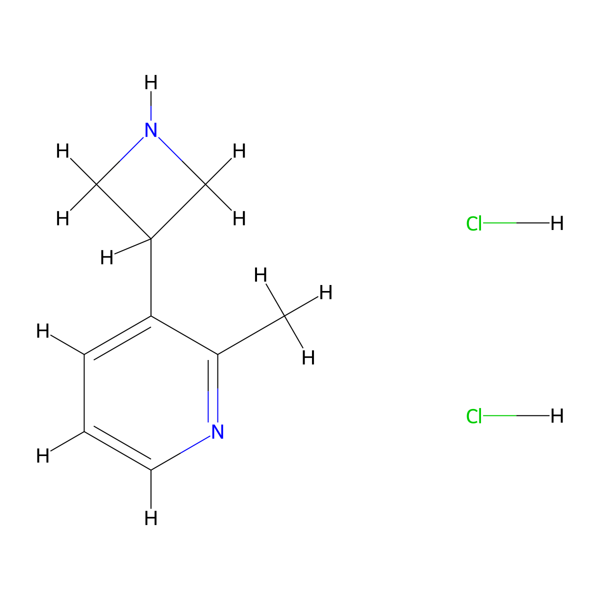 3-(Azetidin-3-yl)-2-methyl-pyridine dihydrochloride molecular structure, CAS 2937994-79-9