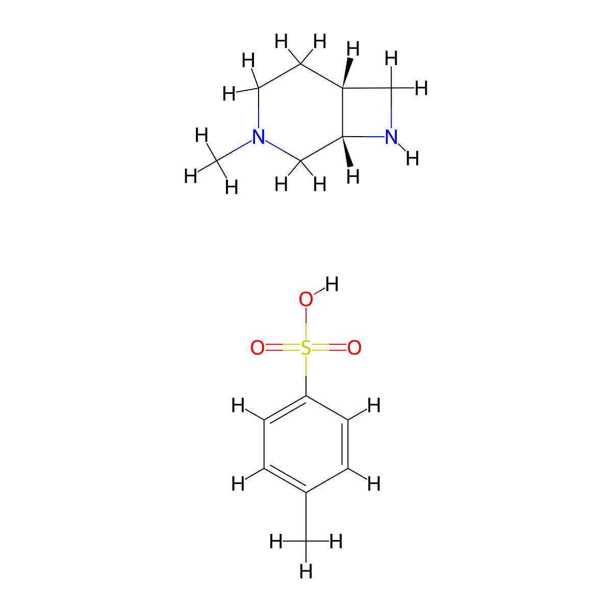 (1S,6R)-3-Methyl-3,8-diazabicyclo[4.2.0]octane 4-methylbenzenesulfonate molecular structure, CAS 2938875-46-6