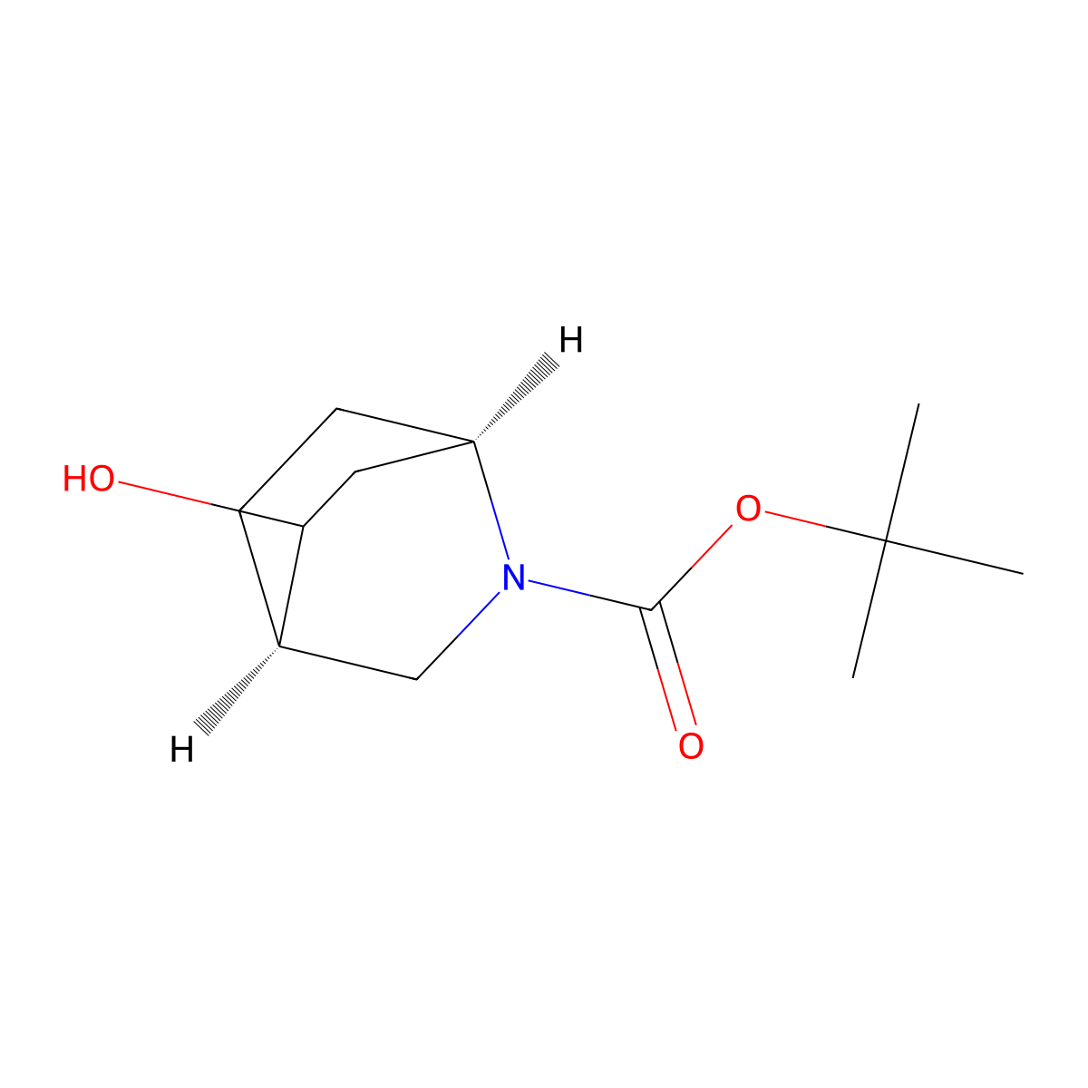 (1R,4R)-2-Boc-2-azabicyclo[2.2.2]octan-5-OL molecular structure, CAS 2938993-70-3