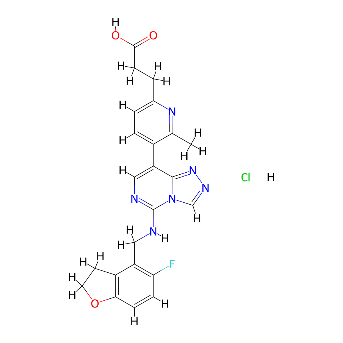 MAK683-CH2CH2COOH (hydrochloride) molecular structure, CAS 2938997-23-8