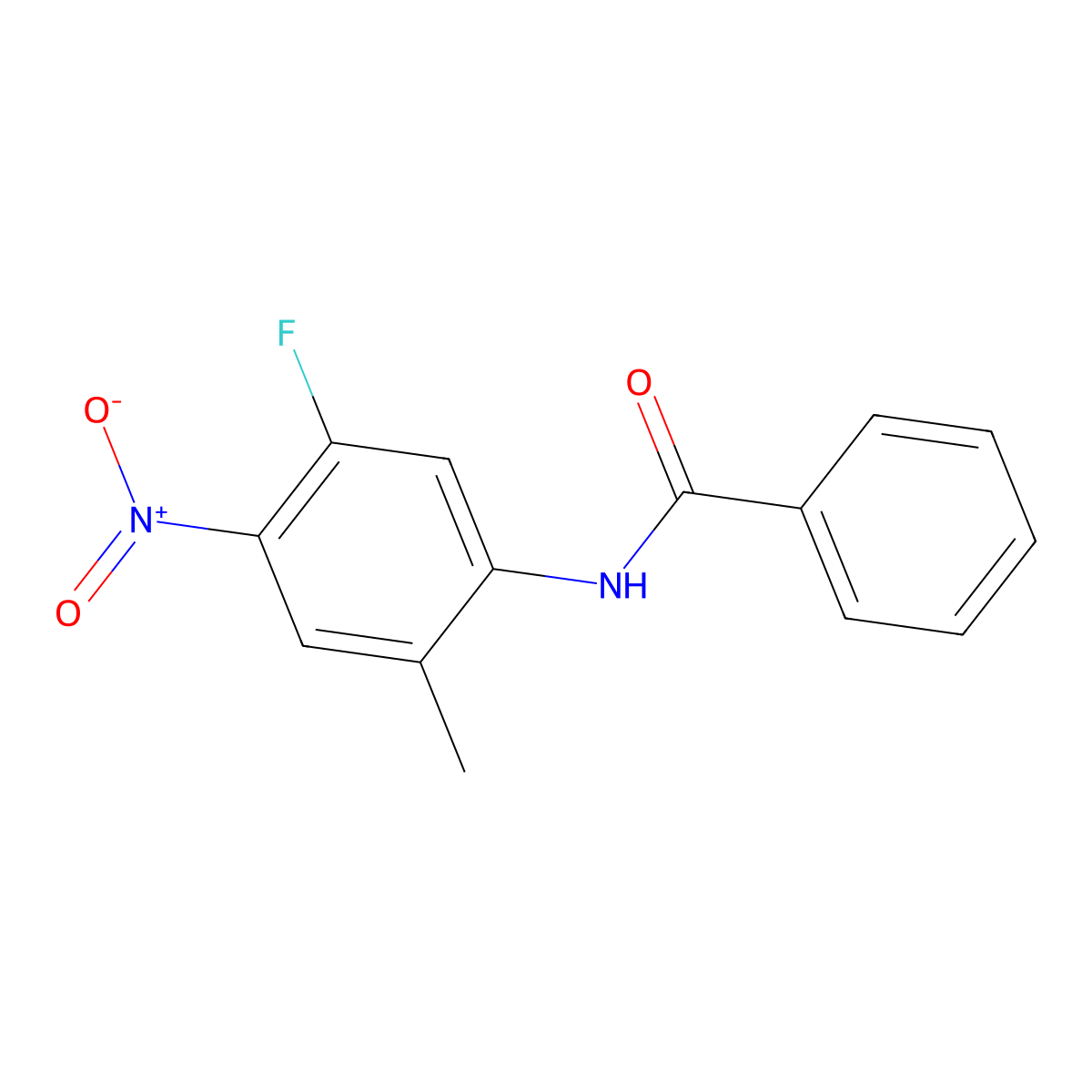 N-(5-Fluoro-2-methyl-4-nitrophenyl)benzamide molecular structure, CAS 2938997-32-9