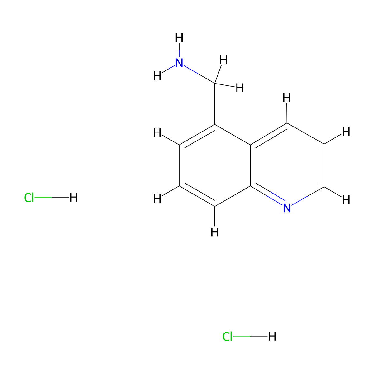 1-(Quinolin-5-yl)methanamine dihydrochloride molecular structure, CAS 2938997-42-1