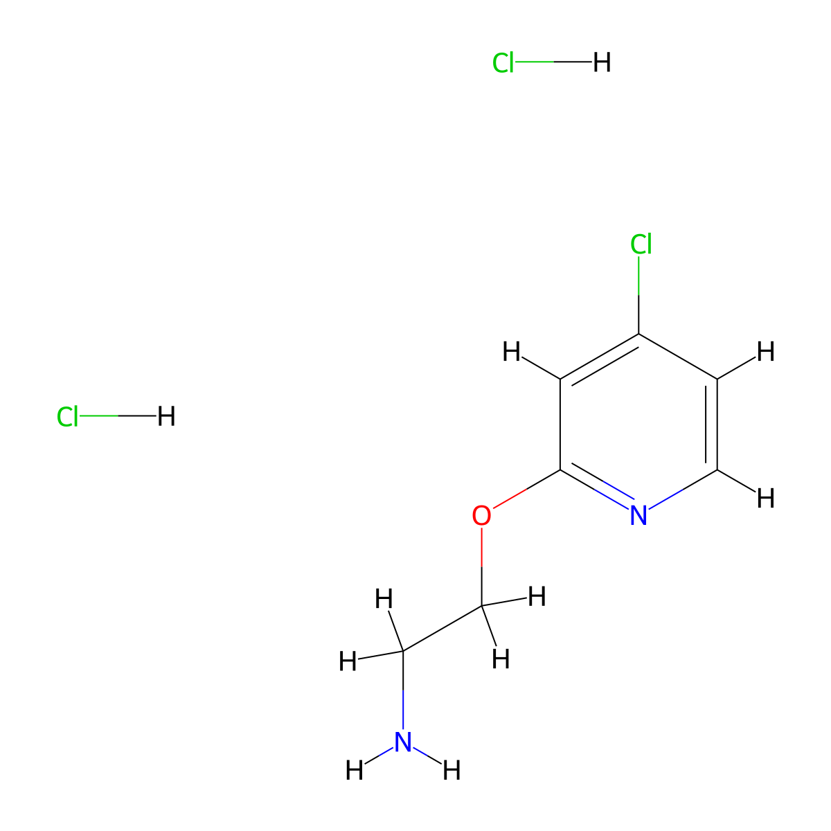 2-((4-Chloropyridin-2-YL)oxy)ethanamine dihydrochloride molecular structure, CAS 2938997-70-5