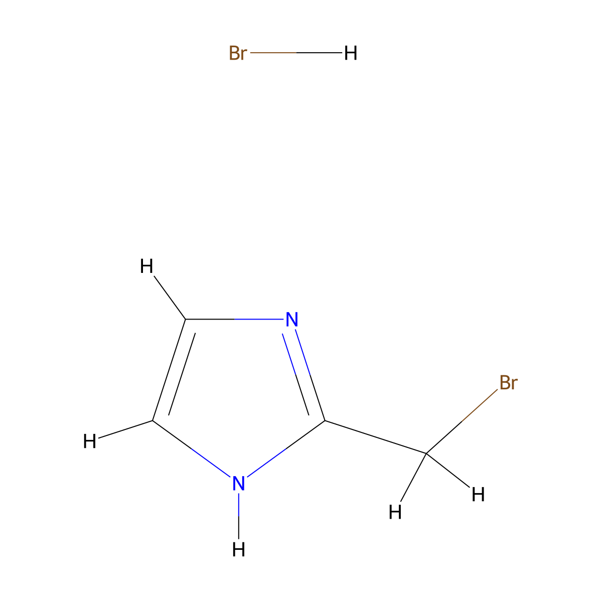 2-(Bromomethyl)-1H-imidazole hydrobromide molecular structure, CAS 2939-05-1