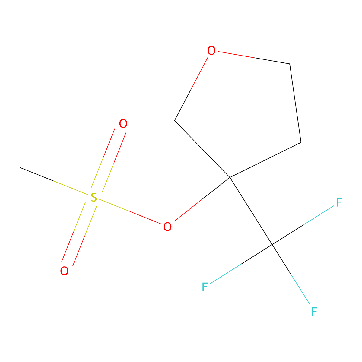 3-(Trifluoromethyl)-3-tetrahydrofuryl Methanesulfonate molecular structure, CAS 2939000-21-0
