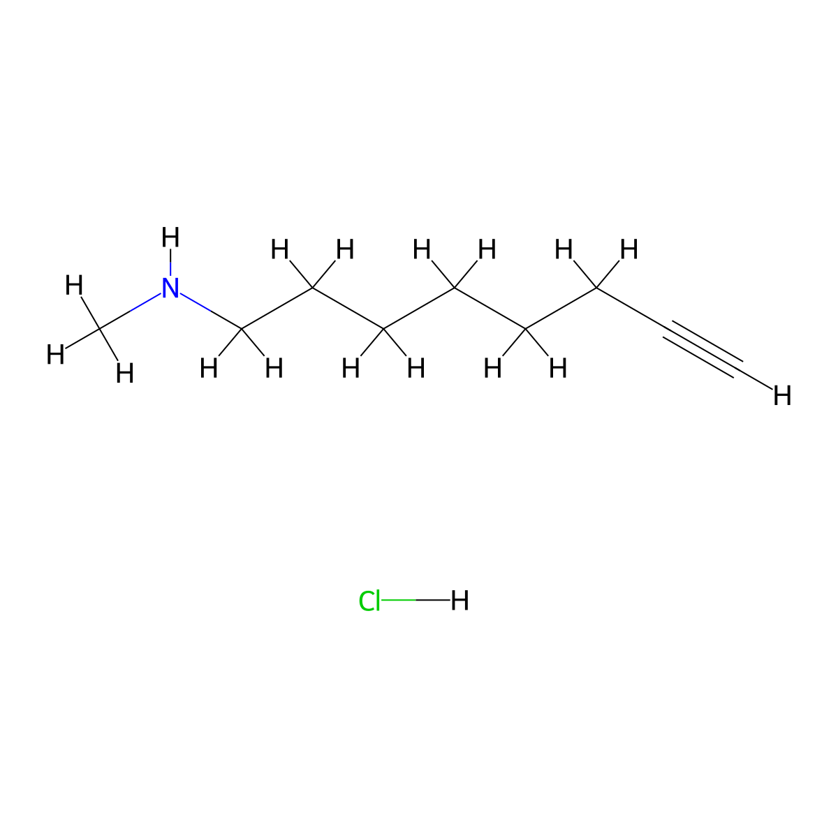 N-Methyloct-7-YN-1-amine hydrochloride molecular structure, CAS 2939002-84-1