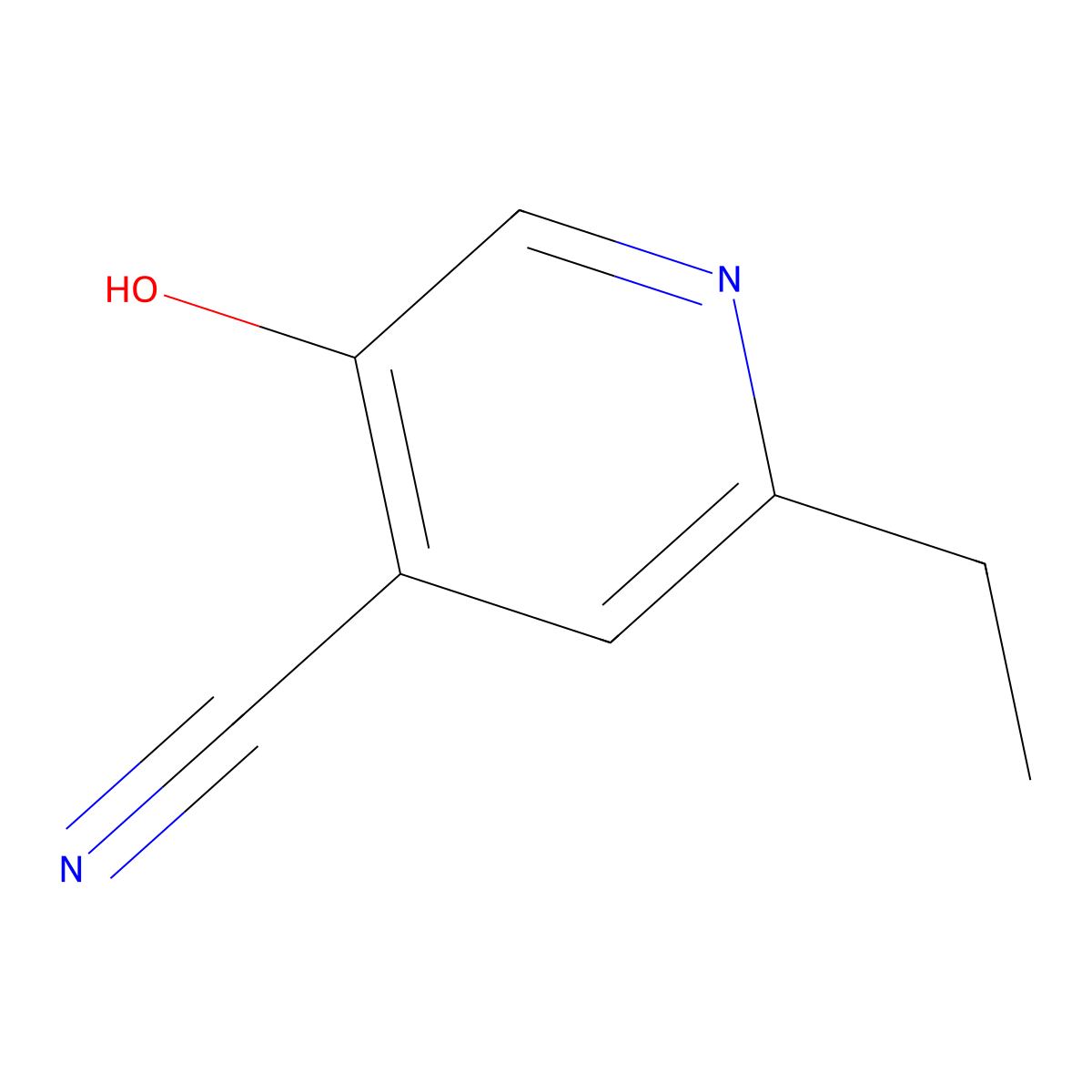 2-Ethyl-5-hydroxypyridine-4-carbonitrile molecular structure, CAS 29392-05-0