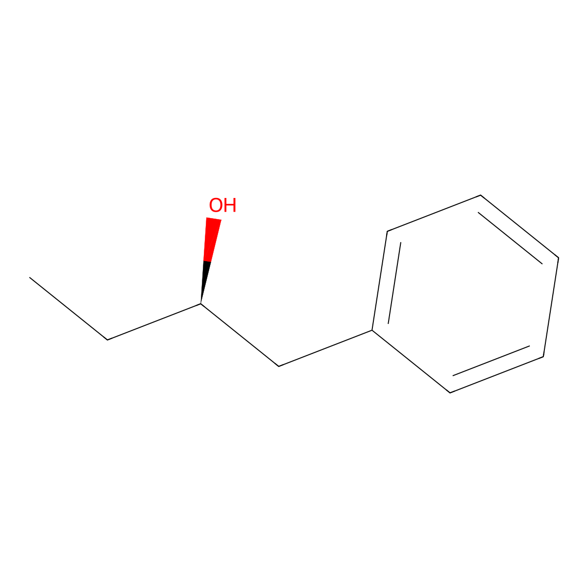 (2R)-1-phenylbutan-2-ol molecular structure, CAS 29393-19-9
