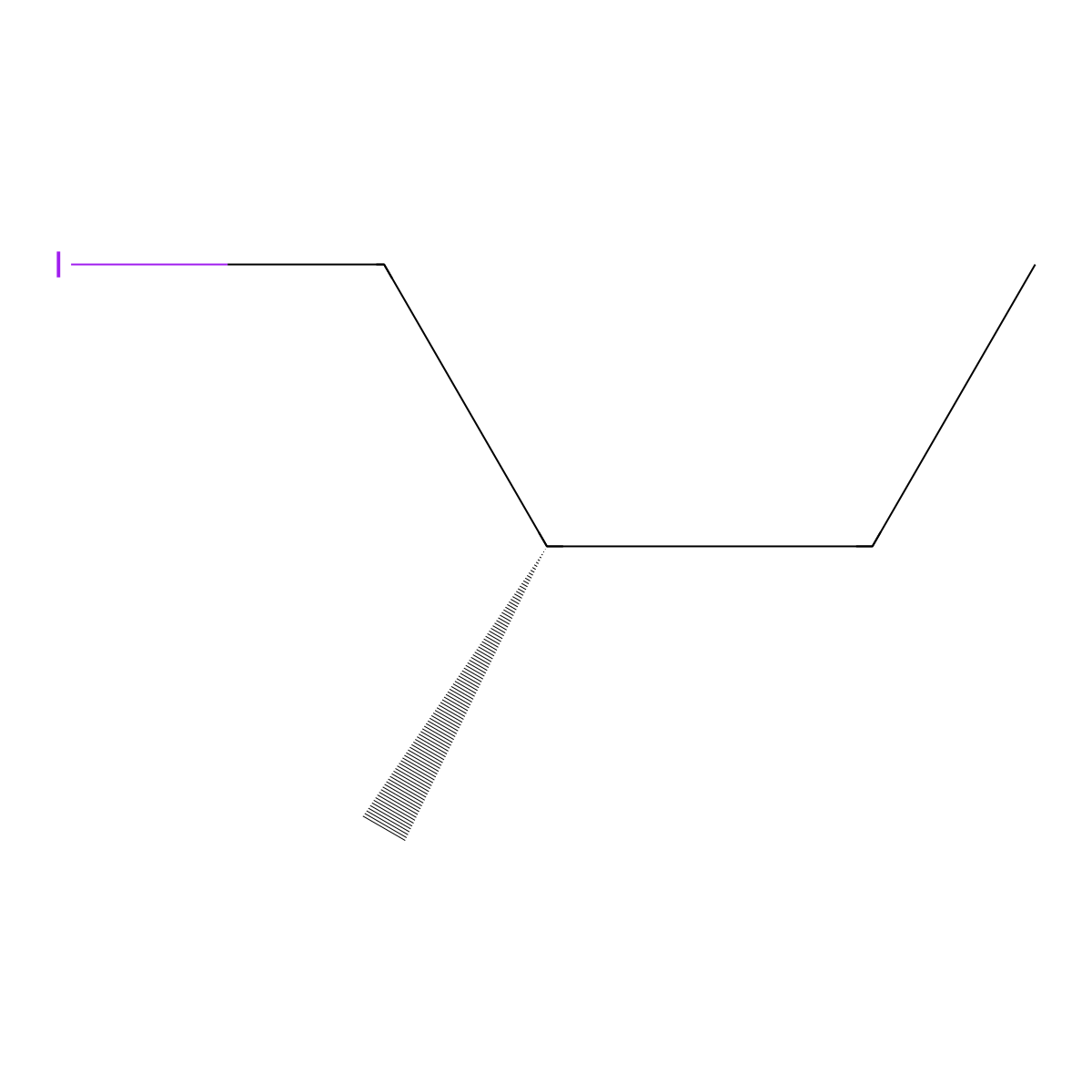 (S)-(+)-1-Iodo-2-methylbutane molecular structure, CAS 29394-58-9