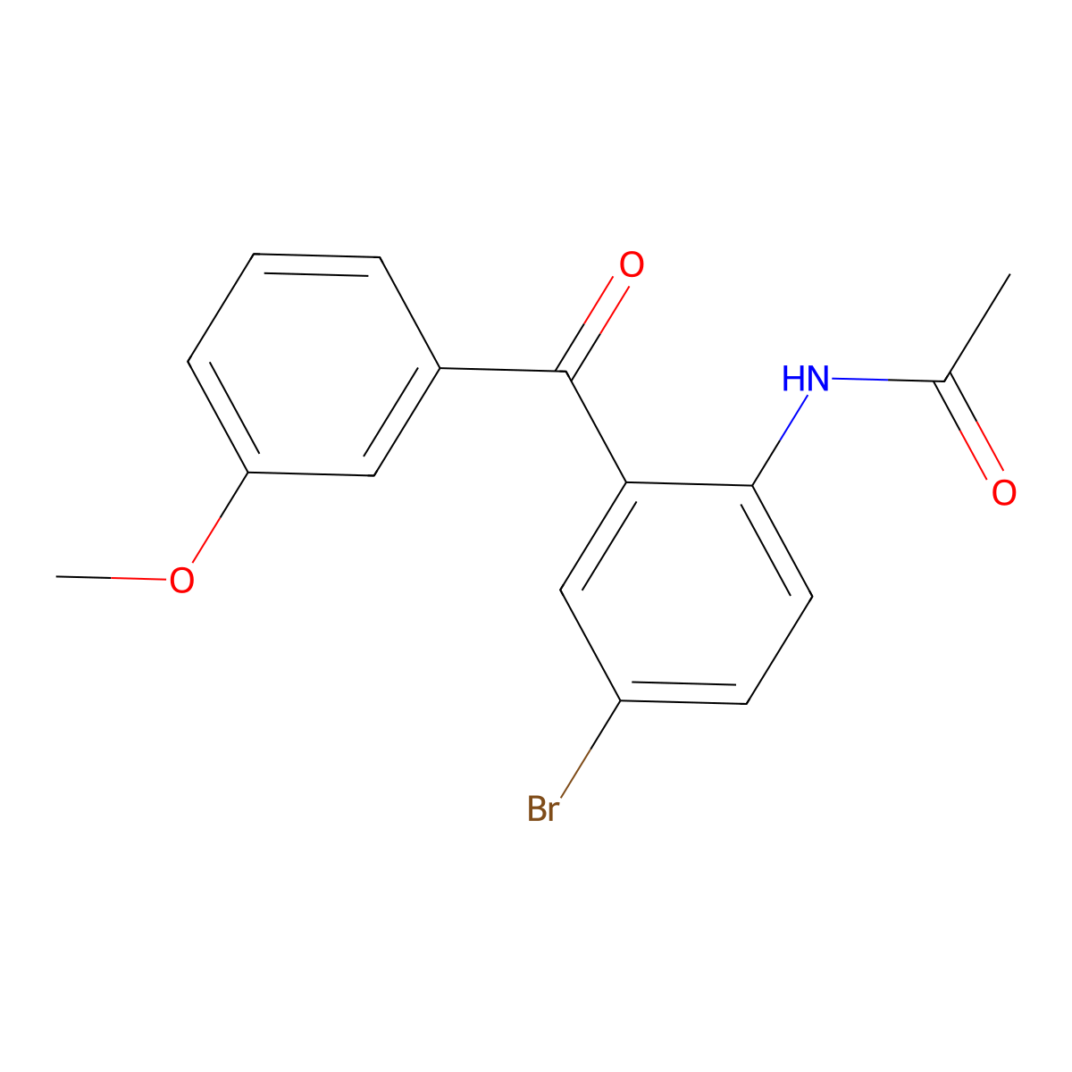 N-(4-Bromo-2-(3-methoxybenzoyl)phenyl)acetamide molecular structure, CAS 2939824-98-1