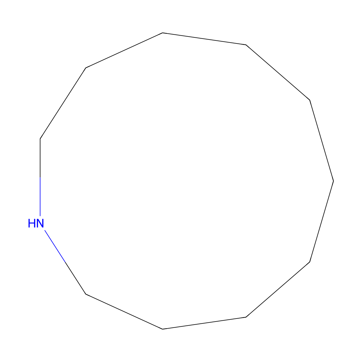 Azacycloundecane molecular structure, CAS 294-42-8