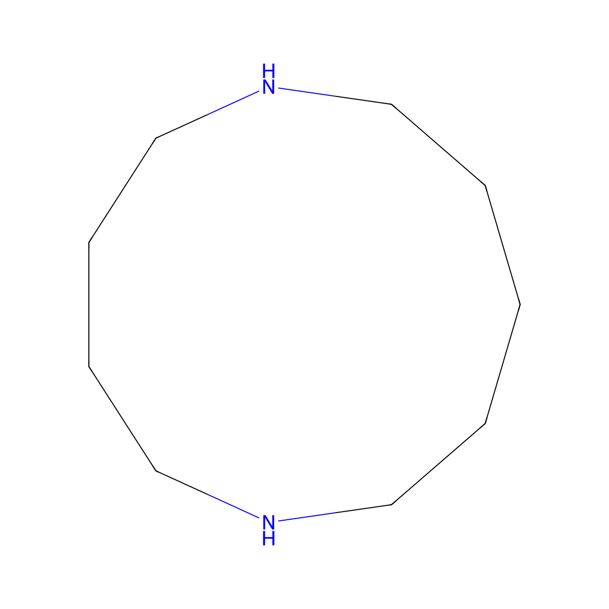 1,6-Diazacycloundecane molecular structure, CAS 294-51-9