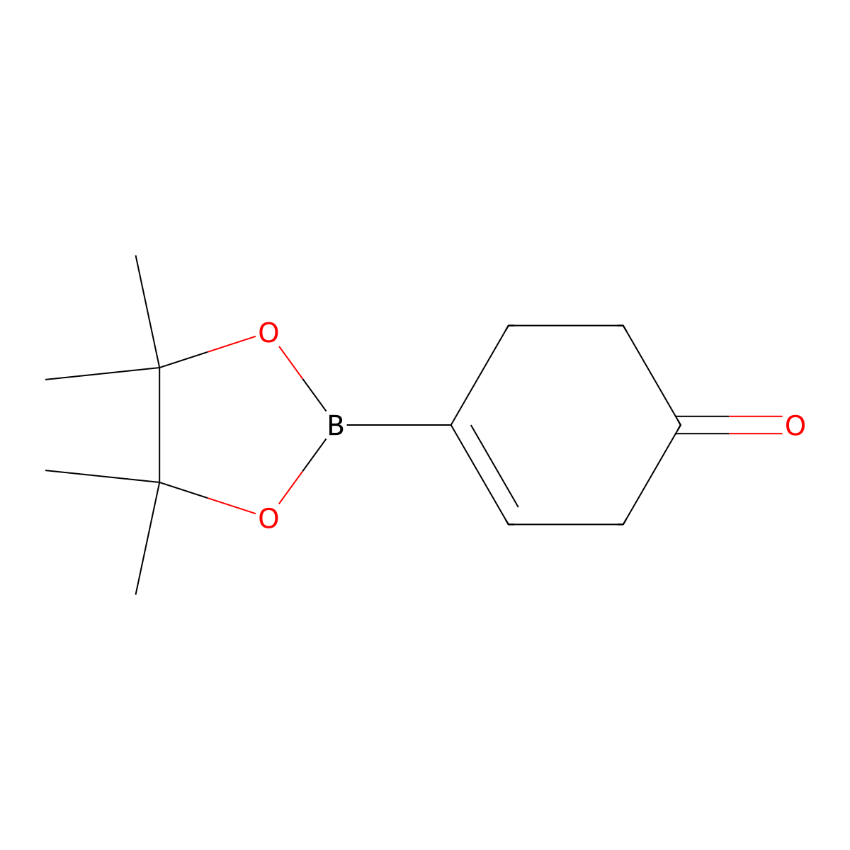 4-(4,4,5,5-Tetramethyl-1,3,2-dioxaborolan-2-YL)cyclohex-3-EN-1-one molecular structure, CAS 2940242-23-7