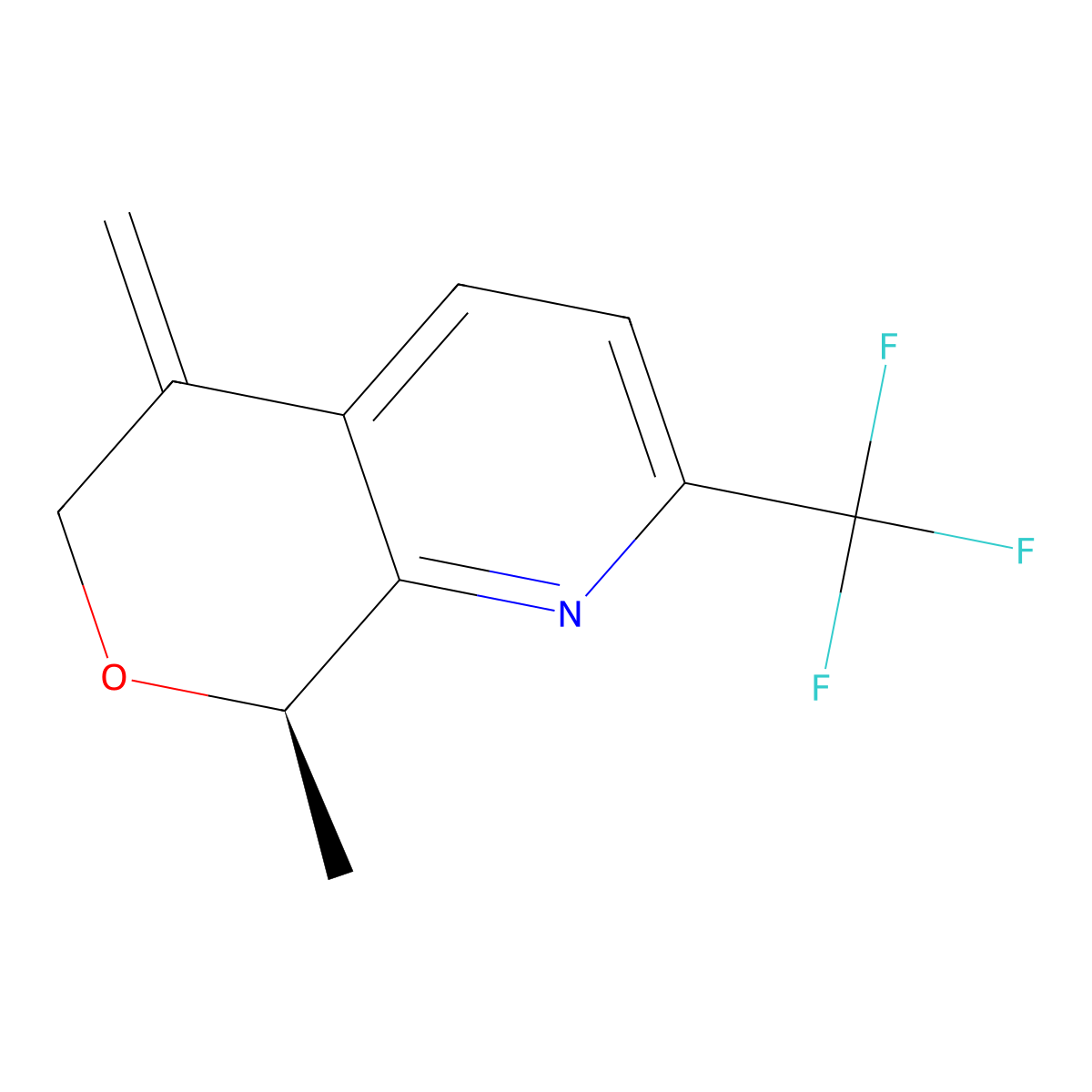 (8R)-8-methyl-5-methylene-2-(trifluoromethyl)-8H-pyrano[3,4-b]pyridine molecular structure, CAS 2940858-68-2