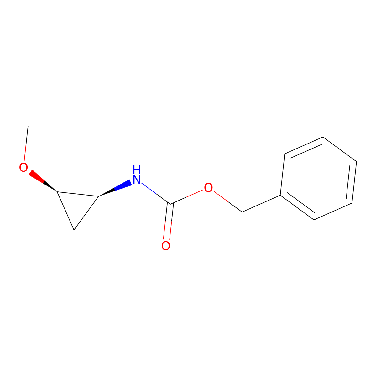 benzyl N-[(1S,2R)-2-methoxycyclopropyl]carbamate molecular structure, CAS 2940858-89-7
