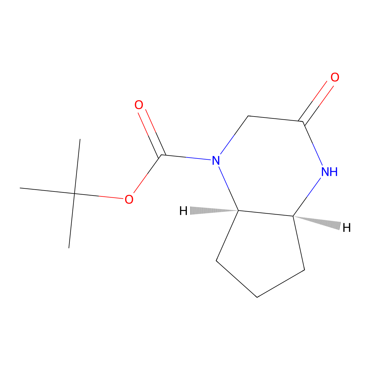 Tert-butyl cis-3-oxo-4,4A,5,6,7,7A-hexahydro-2H-cyclopenta[B]pyrazine-1-carboxylate molecular structure, CAS 2940859-46-9