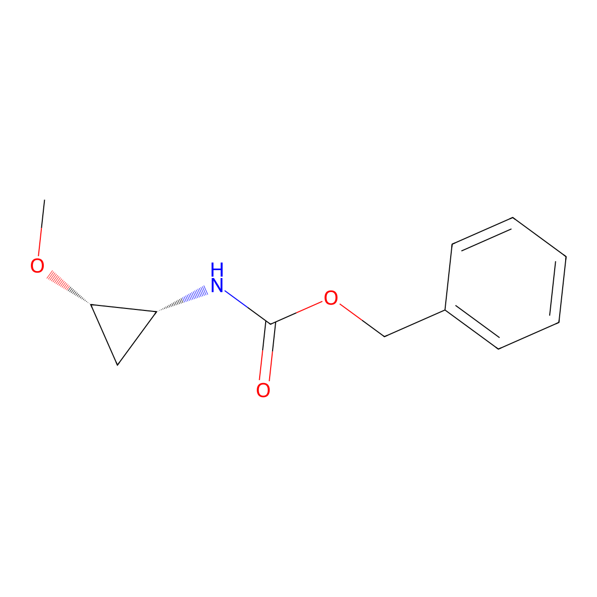benzyl N-[(1R,2S)-2-methoxycyclopropyl]carbamate molecular structure, CAS 2940859-50-5