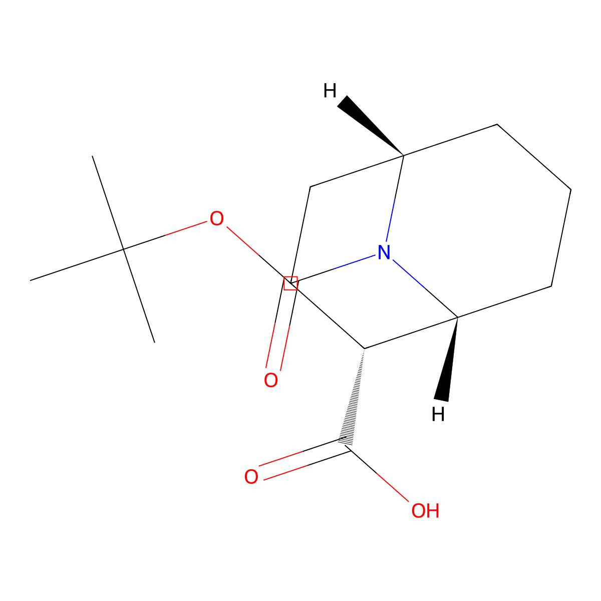 Endo-9-tert-butoxycarbonyl-9-azabicyclo[3.3.1]nonane-2-carboxylic acid molecular structure, CAS 2940859-65-2
