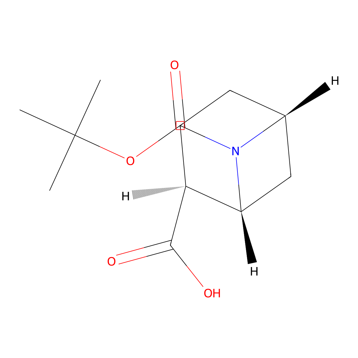 Endo-6-tert-butoxycarbonyl-6-azabicyclo[3.1.1]heptane-2-carboxylic acid molecular structure, CAS 2940860-16-0