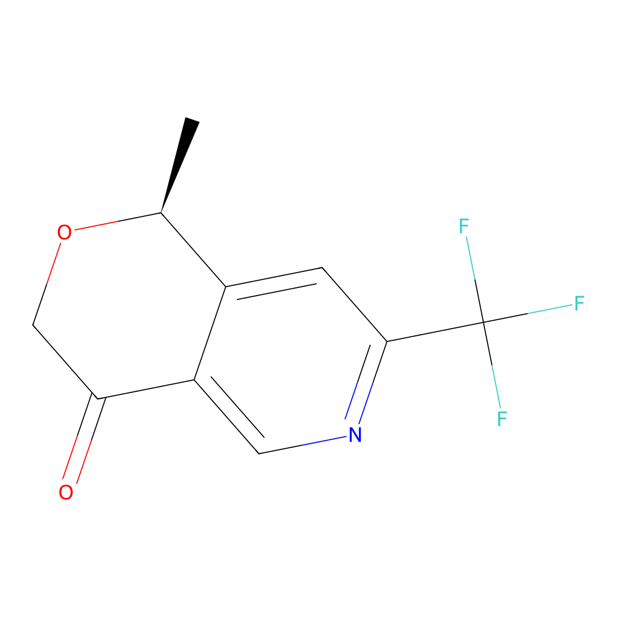 (1S)-1-methyl-7-(trifluoromethyl)-1H-pyrano[4,3-c]pyridin-4-one molecular structure, CAS 2940860-95-5
