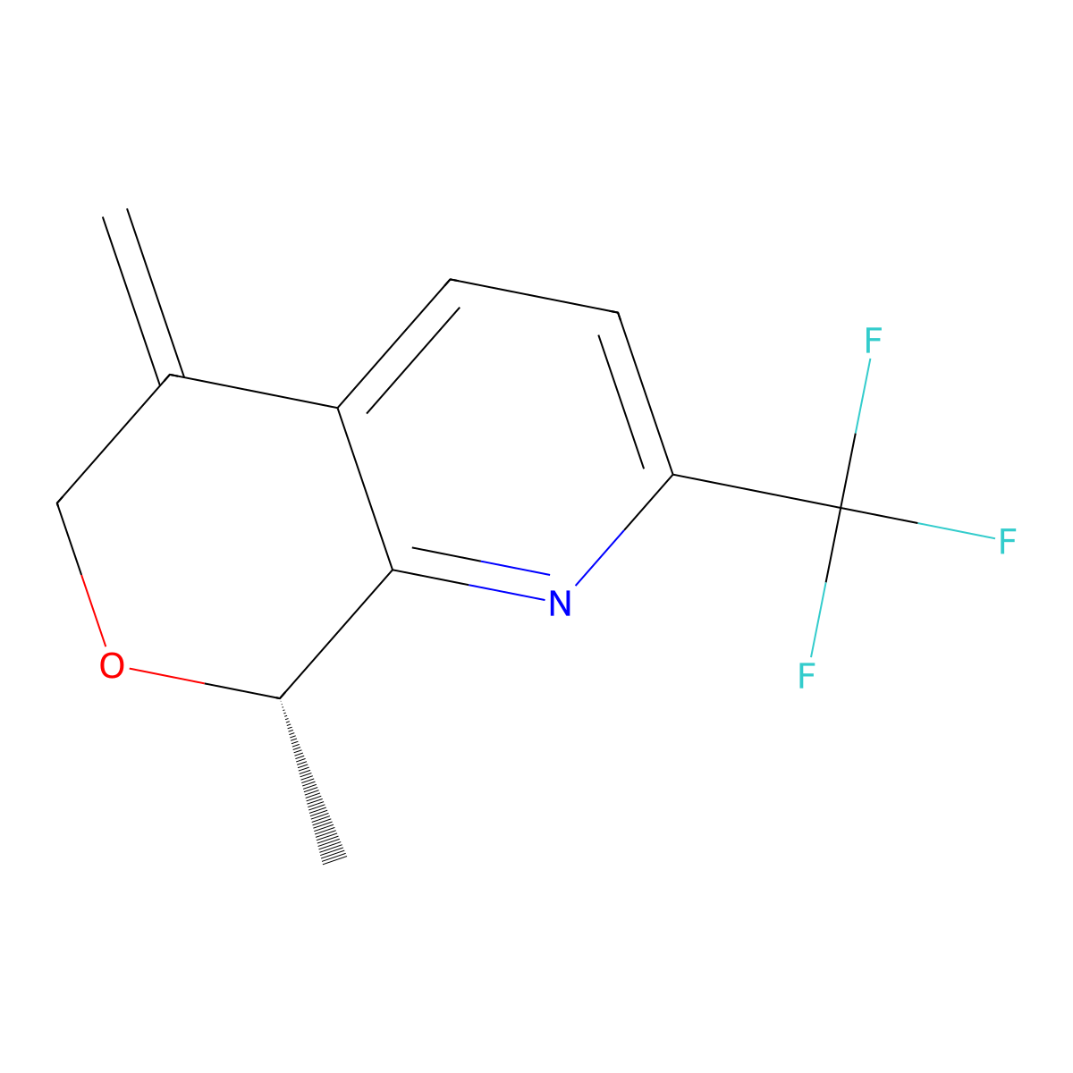 (8S)-8-methyl-5-methylene-2-(trifluoromethyl)-8H-pyrano[3,4-b]pyridine molecular structure, CAS 2940868-29-9