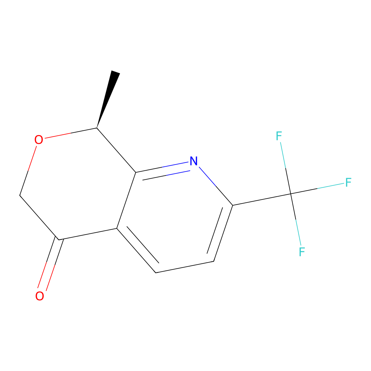 (8S)-8-methyl-2-(trifluoromethyl)-8H-pyrano[3,4-b]pyridin-5-one molecular structure, CAS 2940868-32-4