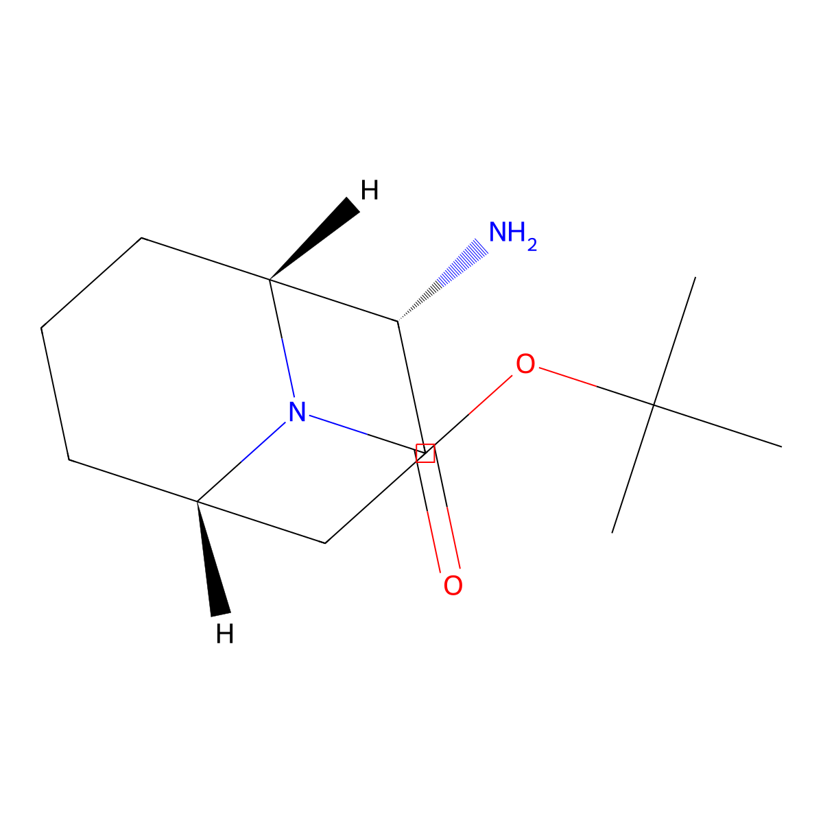 Tert-butyl endo-2-amino-9-azabicyclo[3.3.1]nonane-9-carboxylate molecular structure, CAS 2940868-54-0