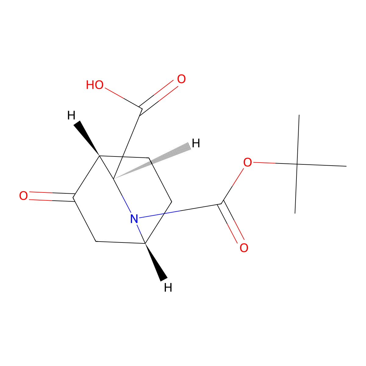 (1R,3S,4R)-2-Tert-butoxycarbonyl-5-oxo-2-azabicyclo[2.2.2]octane-3-carboxylic acid molecular structure, CAS 2940870-09-5