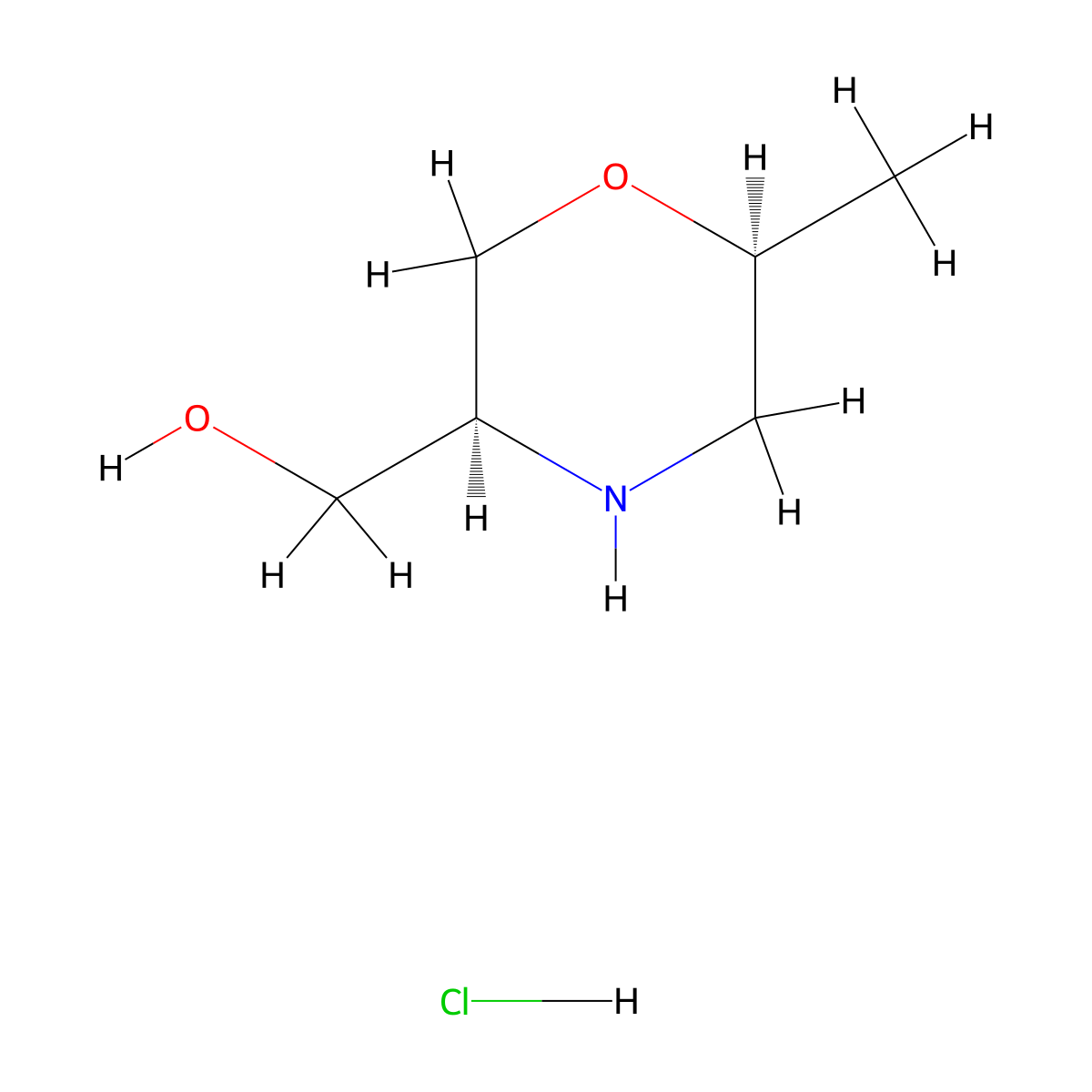 [cis-6-Methylmorpholin-3-yl]methanol;hydrochloride molecular structure, CAS 2940871-18-9