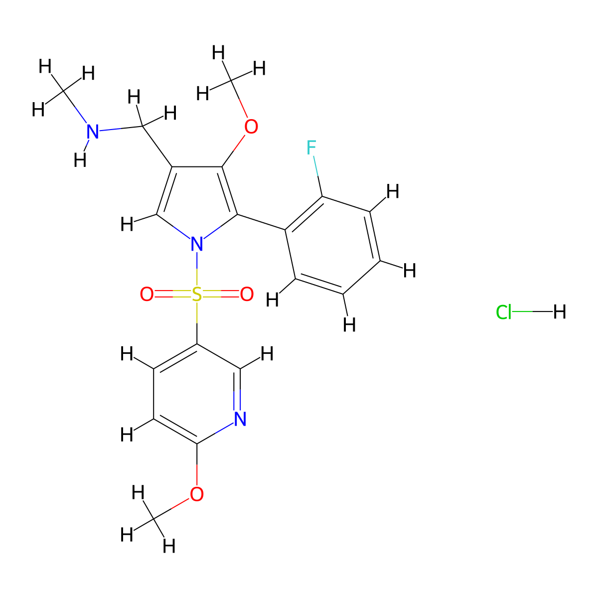 Padoprazanum (hydrochloride) molecular structure, CAS 2940882-02-8