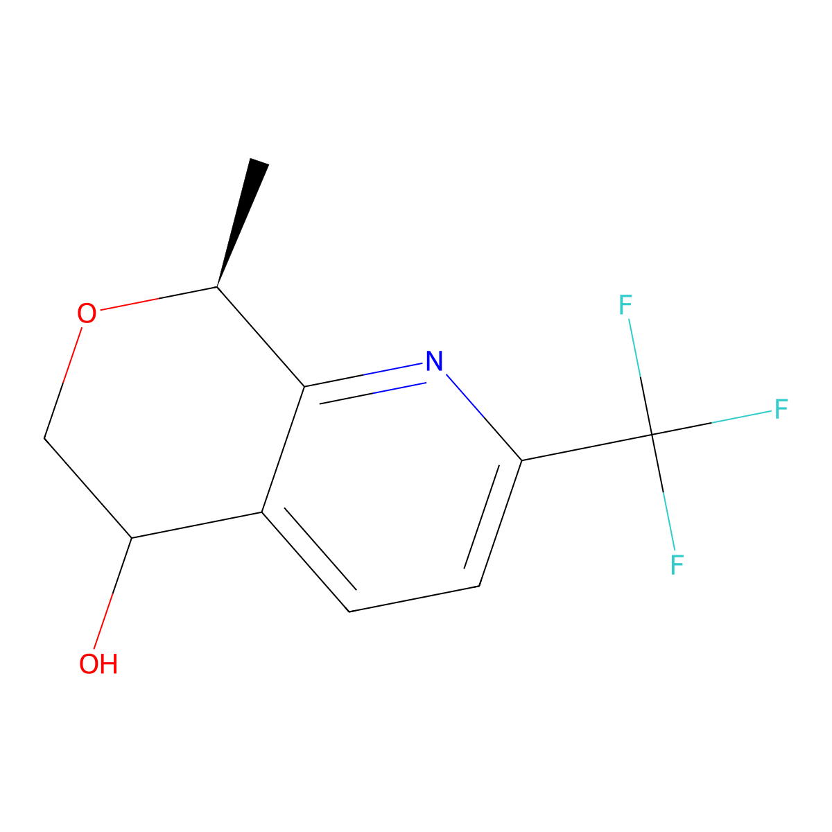 (8S)-8-methyl-2-(trifluoromethyl)-6,8-dihydro-5H-pyrano[3,4-b]pyridin-5-ol molecular structure, CAS 2940933-70-8