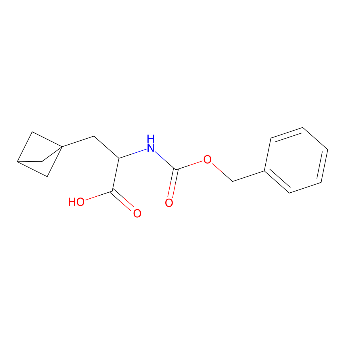 2-(Benzyloxycarbonylamino)-3-(1-bicyclo[1.1.1]pentanyl)propanoic acid molecular structure, CAS 2940934-29-0